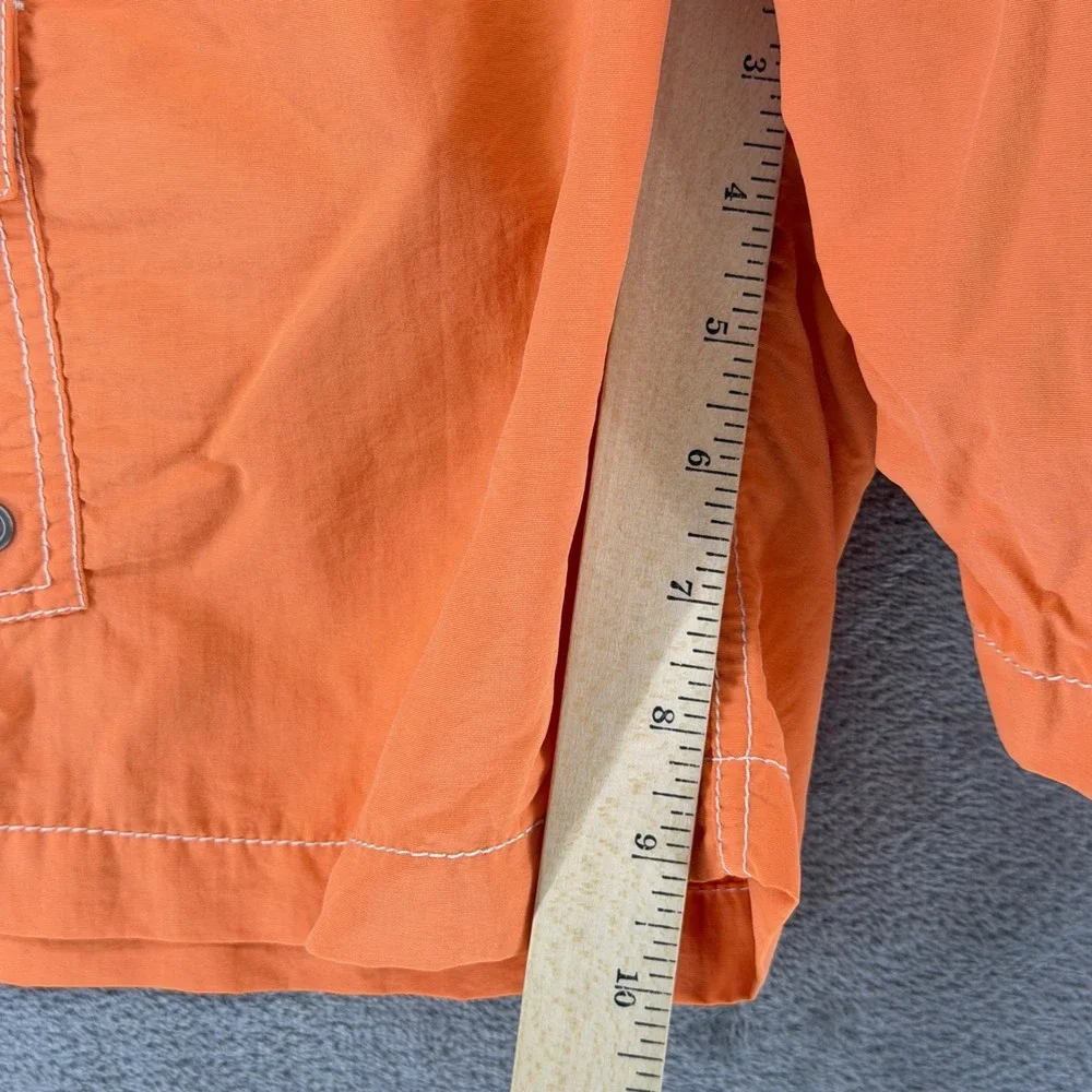 Polo Ralph Lauren Mens Orange Cargo Swim Trunks Board Shorts Mesh Lined Size M